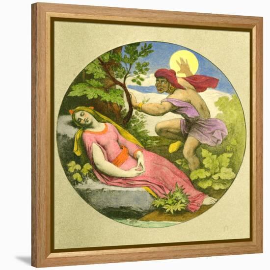 MOZART - MAGIC FLUTE-Moritz Ludwig von Schwind-Framed Premier Image Canvas