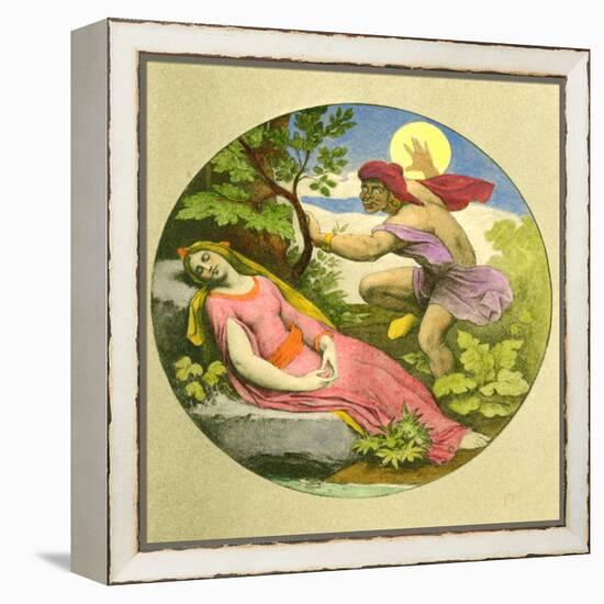 MOZART - MAGIC FLUTE-Moritz Ludwig von Schwind-Framed Premier Image Canvas