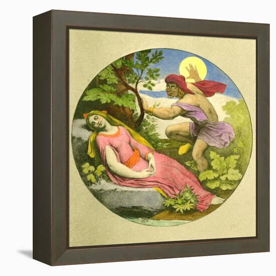 MOZART - MAGIC FLUTE-Moritz Ludwig von Schwind-Framed Premier Image Canvas