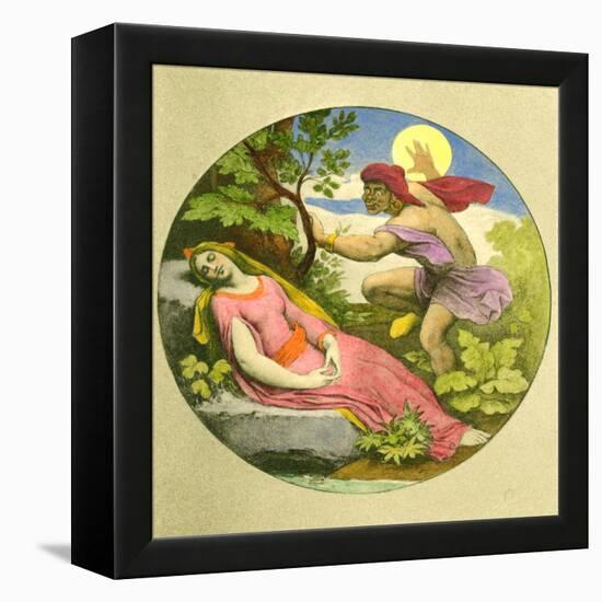 MOZART - MAGIC FLUTE-Moritz Ludwig von Schwind-Framed Premier Image Canvas