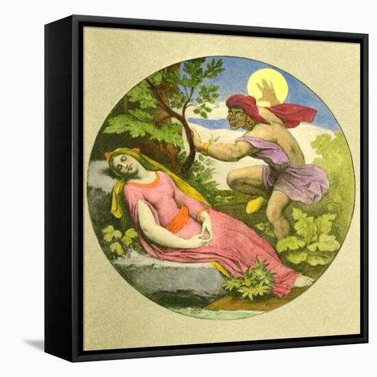 MOZART - MAGIC FLUTE-Moritz Ludwig von Schwind-Framed Premier Image Canvas