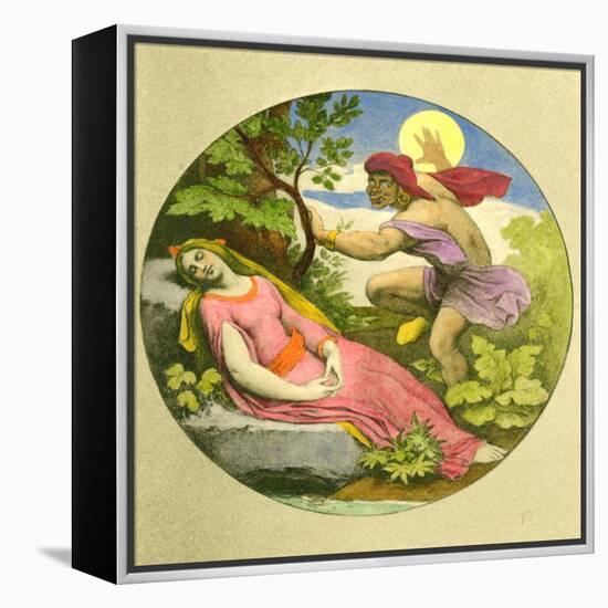 MOZART - MAGIC FLUTE-Moritz Ludwig von Schwind-Framed Premier Image Canvas