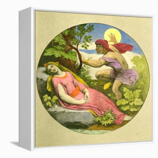 MOZART - MAGIC FLUTE-Moritz Ludwig von Schwind-Framed Premier Image Canvas