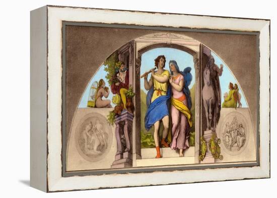 MOZART - MAGIC FLUTE-Moritz Ludwig von Schwind-Framed Premier Image Canvas