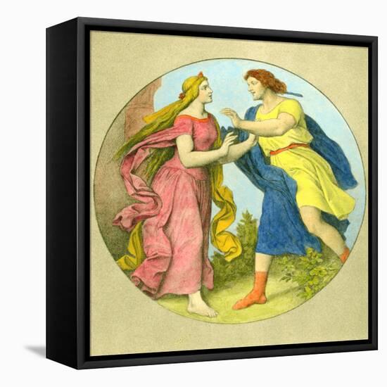 MOZART - MAGIC FLUTE-Moritz Ludwig von Schwind-Framed Premier Image Canvas