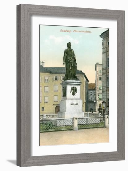 Mozart Memorial, Salzburg, Austria-null-Framed Art Print