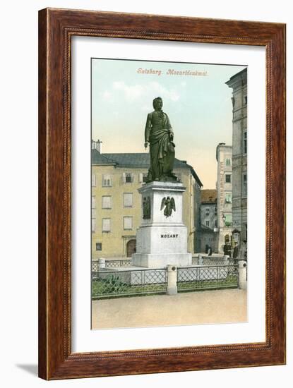 Mozart Memorial, Salzburg, Austria-null-Framed Art Print