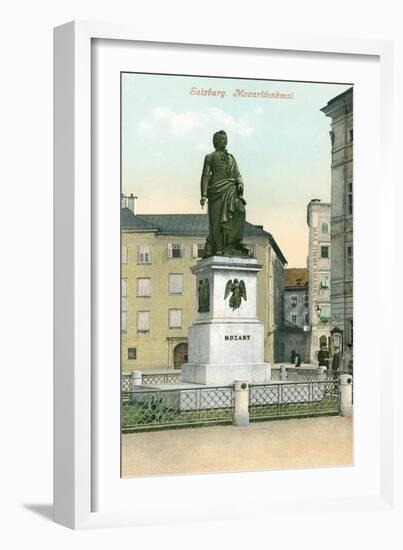 Mozart Memorial, Salzburg, Austria-null-Framed Art Print