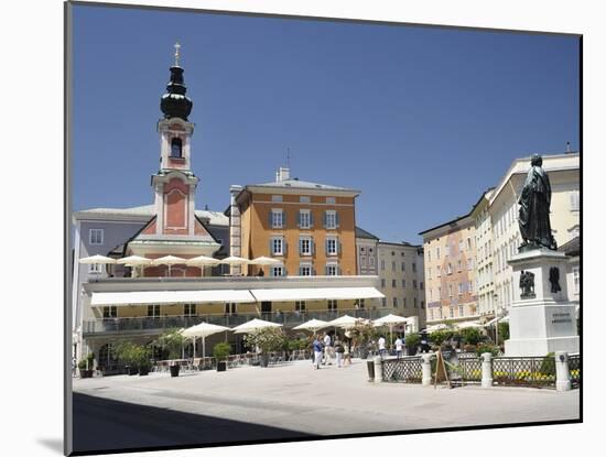 Mozart Monument, Mozartplatz, Salzburg, Austria, Europe-Jochen Schlenker-Mounted Photographic Print