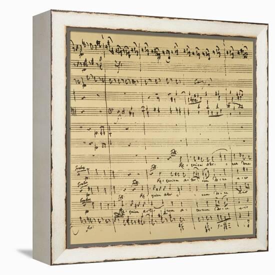 Mozart: Requiem Excerpt-null-Framed Premier Image Canvas