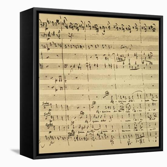 Mozart: Requiem Excerpt-null-Framed Premier Image Canvas