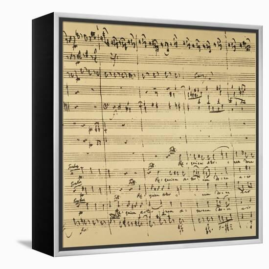 Mozart: Requiem Excerpt-null-Framed Premier Image Canvas