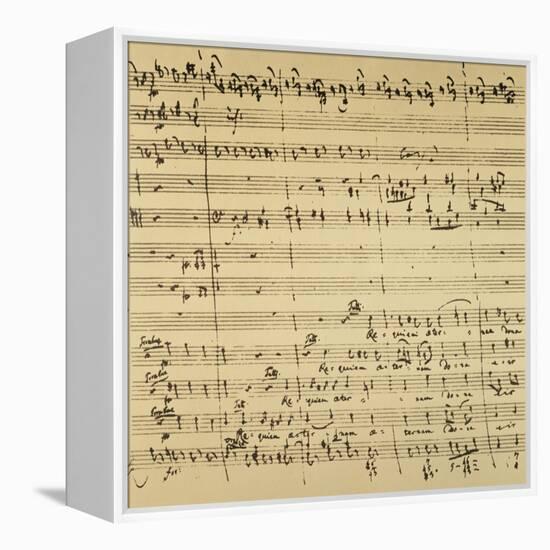 Mozart: Requiem Excerpt-null-Framed Premier Image Canvas