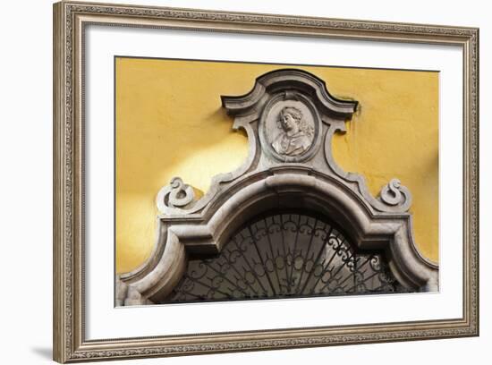 Mozart's Birthplace (Mozart Gerburtshaus), Getreidegasse, Salzburg, Austria-Julian Castle-Framed Photo