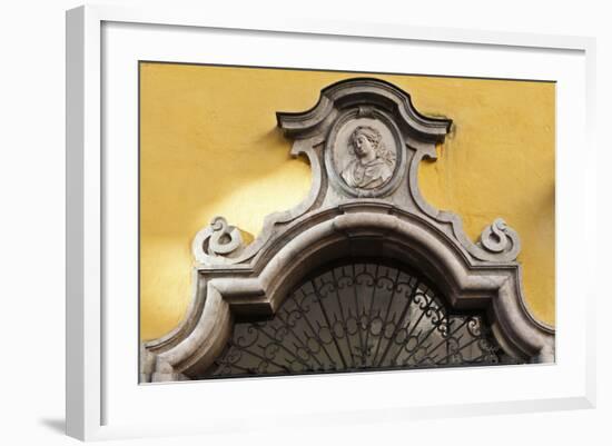 Mozart's Birthplace (Mozart Gerburtshaus), Getreidegasse, Salzburg, Austria-Julian Castle-Framed Photo