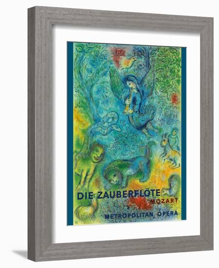 Mozart’s The Magic Flute (Die Zauberflöte) Vintage Metropolitan Opera Poster, 1966-Marc Chagall-Framed Art Print