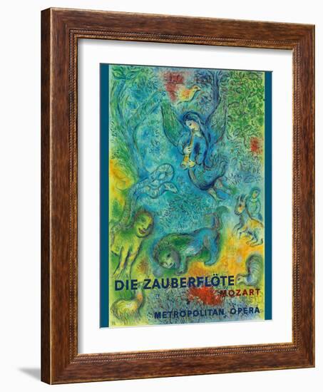 Mozart’s The Magic Flute (Die Zauberflöte) Vintage Metropolitan Opera Poster, 1966-Marc Chagall-Framed Art Print