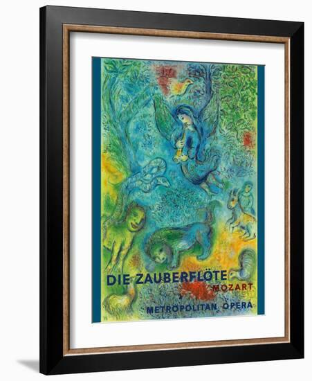 Mozart’s The Magic Flute (Die Zauberflöte) Vintage Metropolitan Opera Poster, 1966-Marc Chagall-Framed Art Print