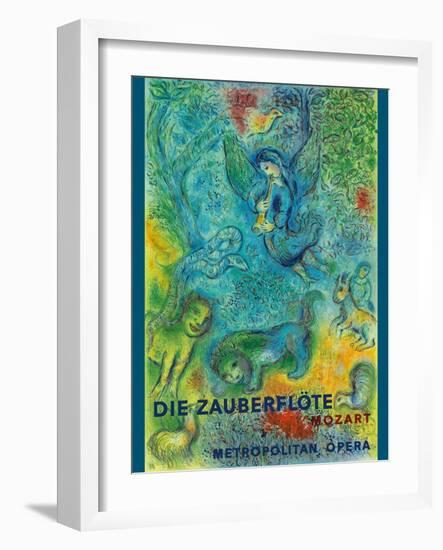 Mozart’s The Magic Flute (Die Zauberflöte) Vintage Metropolitan Opera Poster, 1966-Marc Chagall-Framed Art Print