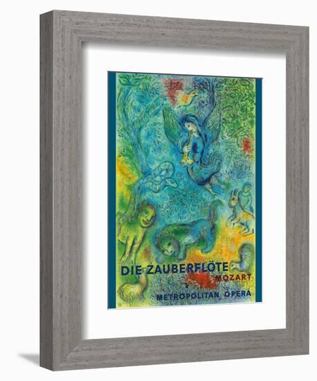 Mozart’s The Magic Flute (Die Zauberflöte) Vintage Metropolitan Opera Poster, 1966-Marc Chagall-Framed Premium Giclee Print