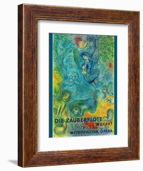 Mozart’s The Magic Flute (Die Zauberflöte) Vintage Metropolitan Opera Poster, 1966-Marc Chagall-Framed Premium Giclee Print