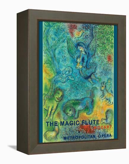 Mozart’s The Magic Flute - Metropolitan Opera - Vintage Opera Poster 1966-Marc Chagall-Framed Stretched Canvas