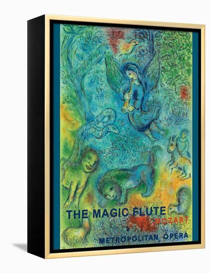 Mozart’s The Magic Flute - Metropolitan Opera - Vintage Opera Poster 1966-Marc Chagall-Framed Stretched Canvas