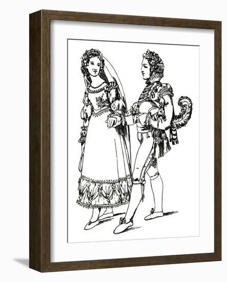 MOZART: THE MARRIAGE OF-Moritz Ludwig von Schwind-Framed Giclee Print