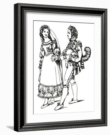 MOZART: THE MARRIAGE OF-Moritz Ludwig von Schwind-Framed Giclee Print