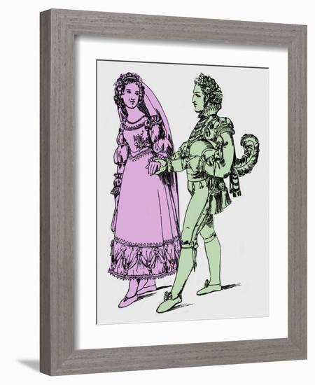 MOZART: THE MARRIAGE OF-Moritz Ludwig von Schwind-Framed Giclee Print