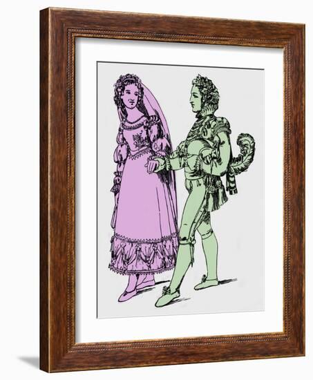 MOZART: THE MARRIAGE OF-Moritz Ludwig von Schwind-Framed Giclee Print