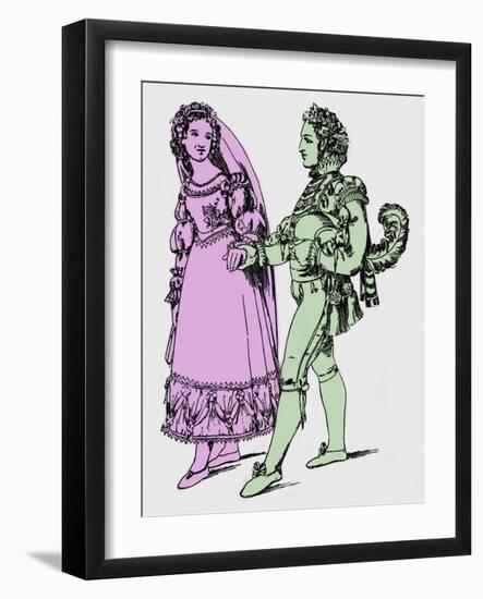 MOZART: THE MARRIAGE OF-Moritz Ludwig von Schwind-Framed Giclee Print