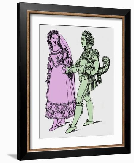 MOZART: THE MARRIAGE OF-Moritz Ludwig von Schwind-Framed Giclee Print