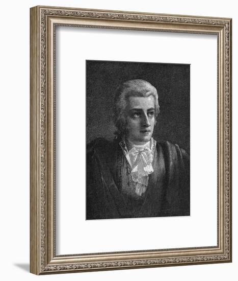 Mozart Vogel-null-Framed Art Print