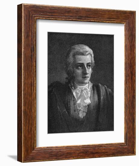 Mozart Vogel-null-Framed Art Print