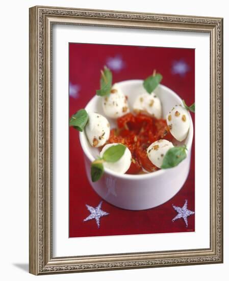 Mozzarella and Tomatoes on Sticks-Jean Cazals-Framed Photographic Print