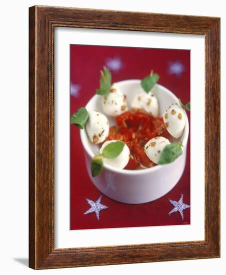 Mozzarella and Tomatoes on Sticks-Jean Cazals-Framed Photographic Print