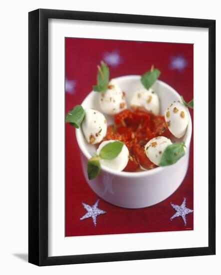 Mozzarella and Tomatoes on Sticks-Jean Cazals-Framed Photographic Print