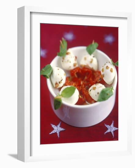 Mozzarella and Tomatoes on Sticks-Jean Cazals-Framed Photographic Print