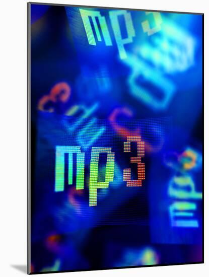 MP3, Abstract Artwork-Christian Darkin-Mounted Photographic Print