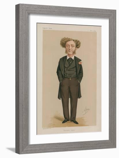 Mr Albert Grant Mp; Leicester Square; 21 February 1874; Vanity Fair; Cartoon-Carlo Pellegrini-Framed Giclee Print