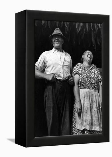 Mr. and Mrs. Andrew Lyman, Polish Tobacco Farmers-Jack Delano-Framed Stretched Canvas