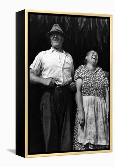 Mr. and Mrs. Andrew Lyman, Polish Tobacco Farmers-Jack Delano-Framed Stretched Canvas