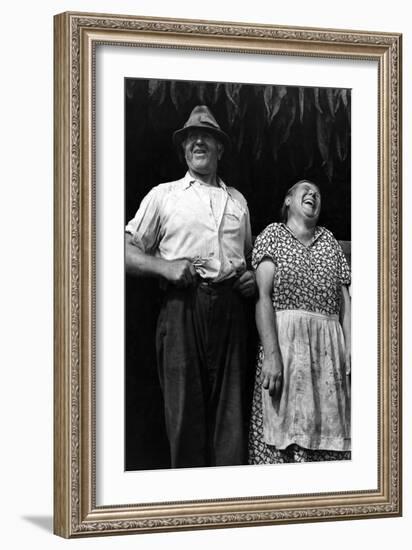 Mr. and Mrs. Andrew Lyman, Polish Tobacco Farmers-Jack Delano-Framed Art Print