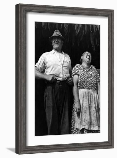 Mr. and Mrs. Andrew Lyman, Polish Tobacco Farmers-Jack Delano-Framed Art Print