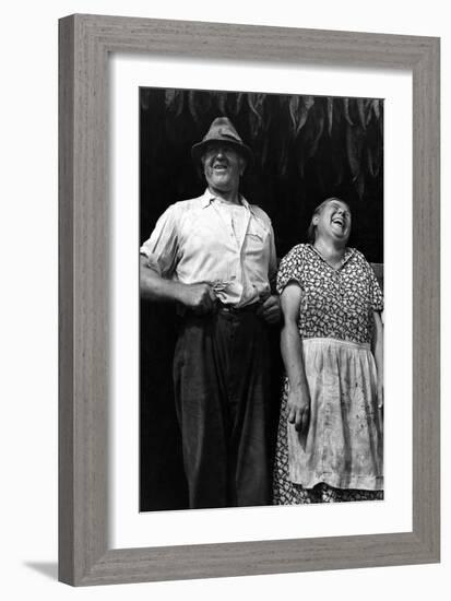 Mr. and Mrs. Andrew Lyman, Polish Tobacco Farmers-Jack Delano-Framed Art Print