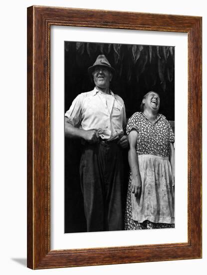 Mr. and Mrs. Andrew Lyman, Polish Tobacco Farmers-Jack Delano-Framed Art Print