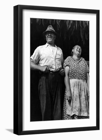 Mr. and Mrs. Andrew Lyman, Polish Tobacco Farmers-Jack Delano-Framed Art Print