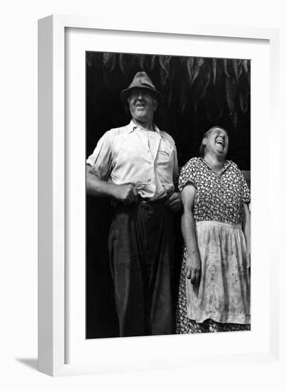 Mr. and Mrs. Andrew Lyman, Polish Tobacco Farmers-Jack Delano-Framed Art Print