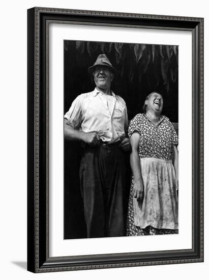 Mr. and Mrs. Andrew Lyman, Polish Tobacco Farmers-Jack Delano-Framed Art Print